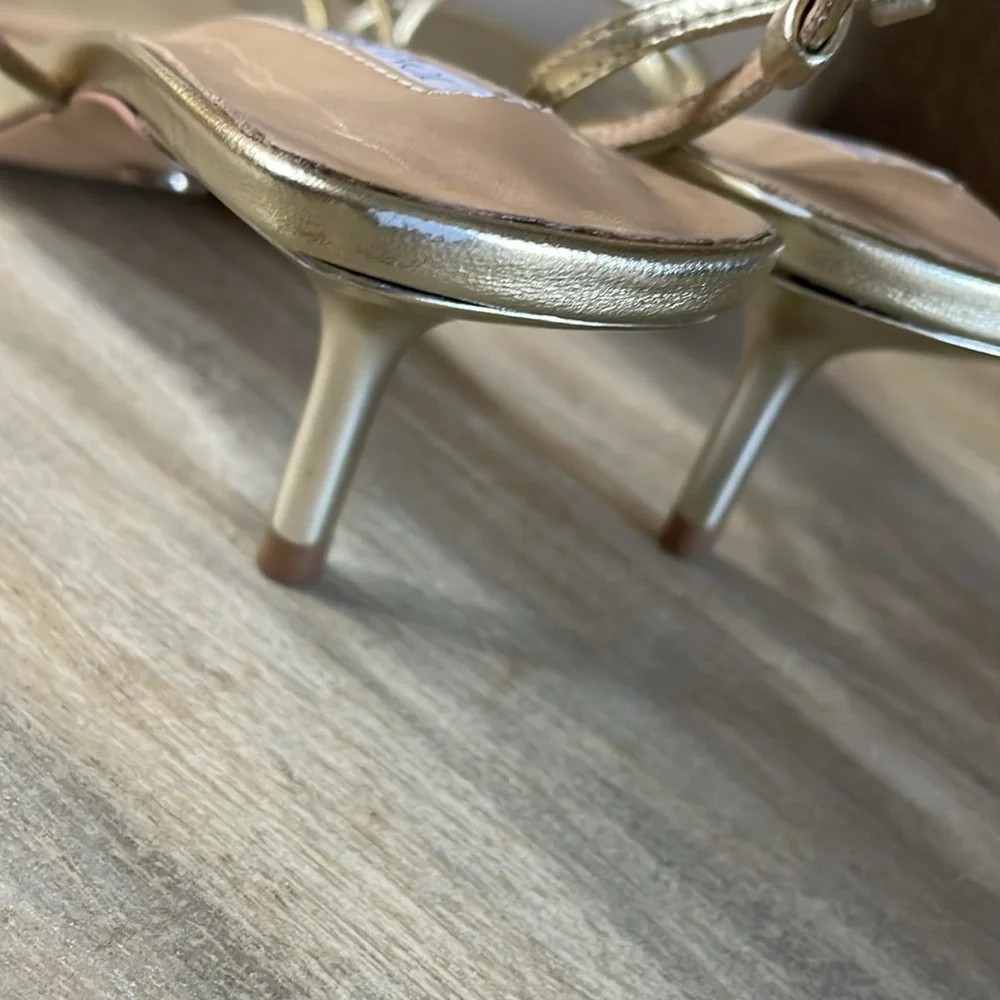 Tony Bianco Gold Strappy Sandals - Picture 9 of 9